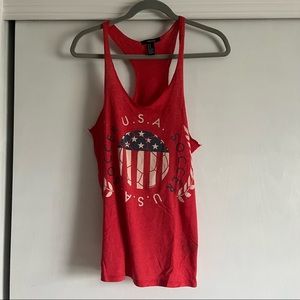 Forever 21 USA Soccer Tank Size M